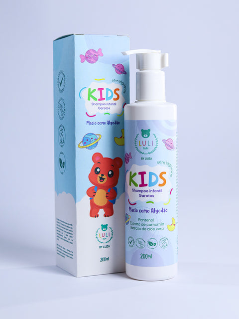 Shampoo Infantil Garotos Kids 200ml - Linha By Luiza