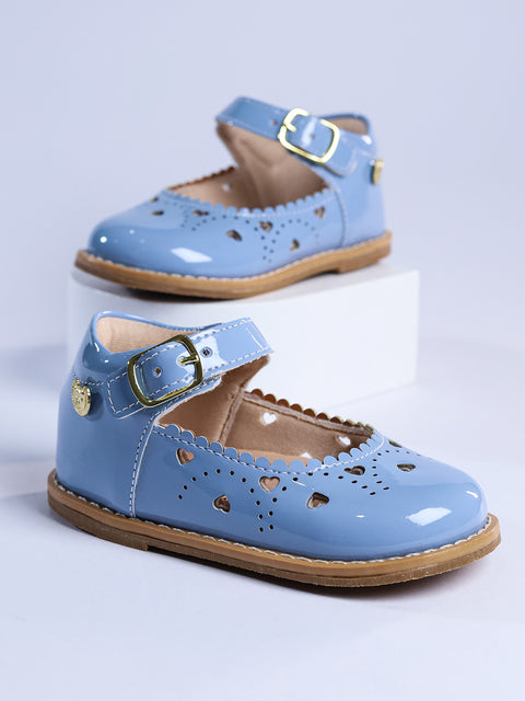 Sapatilha Cecilia Com Corações - Azul