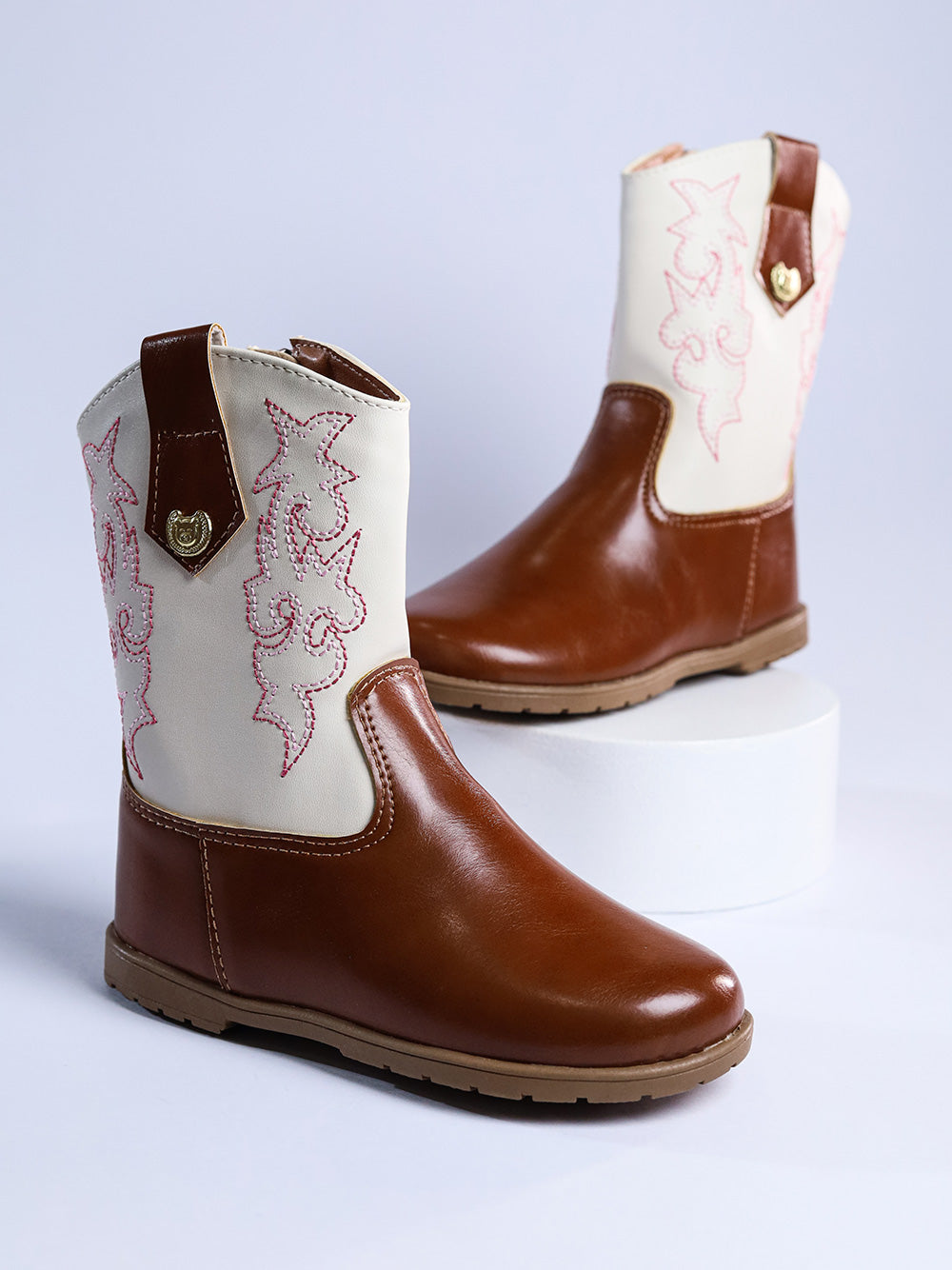 Bota Coutry Bordado - Marrom