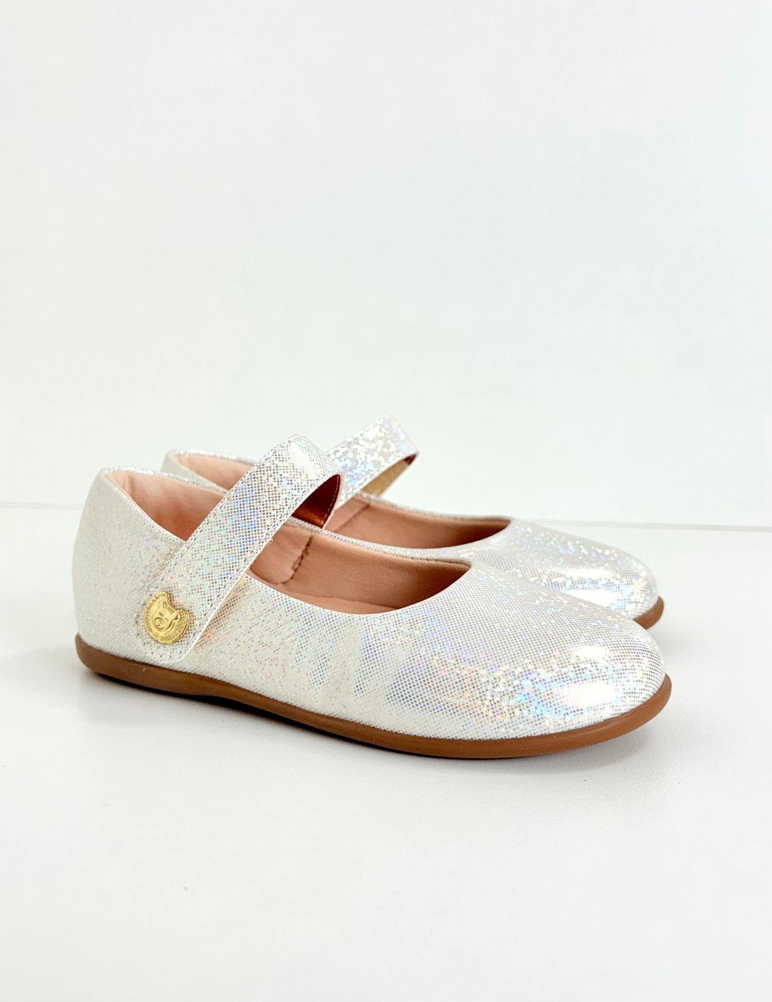 Sapatilha Basic - Branco C/ Glitter
