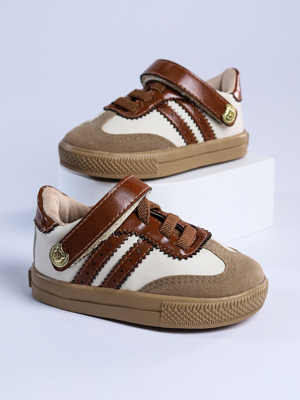 Tênis Samba Matteo - Marrom e off