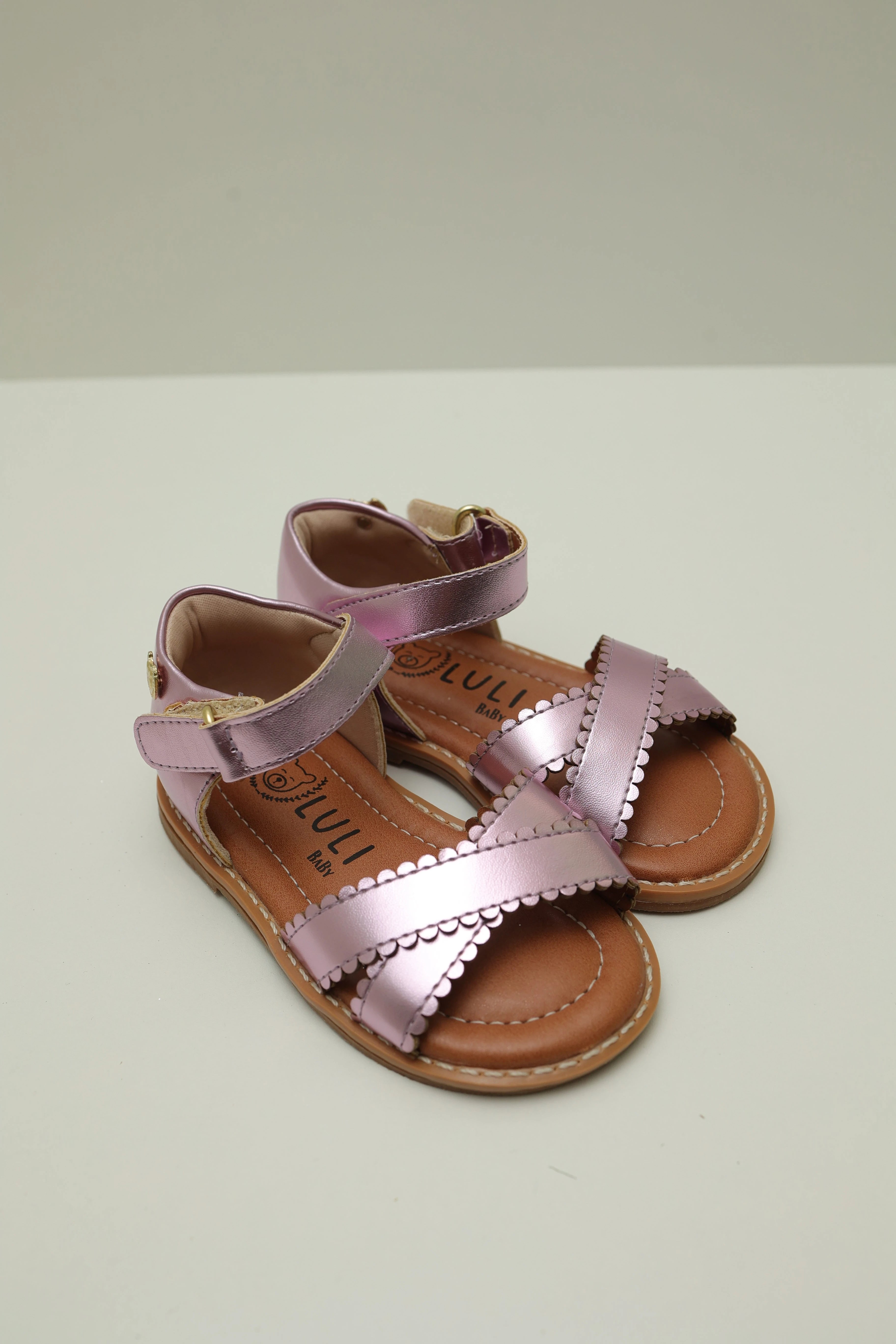 Sandália Aurora - Rosa Metalizado