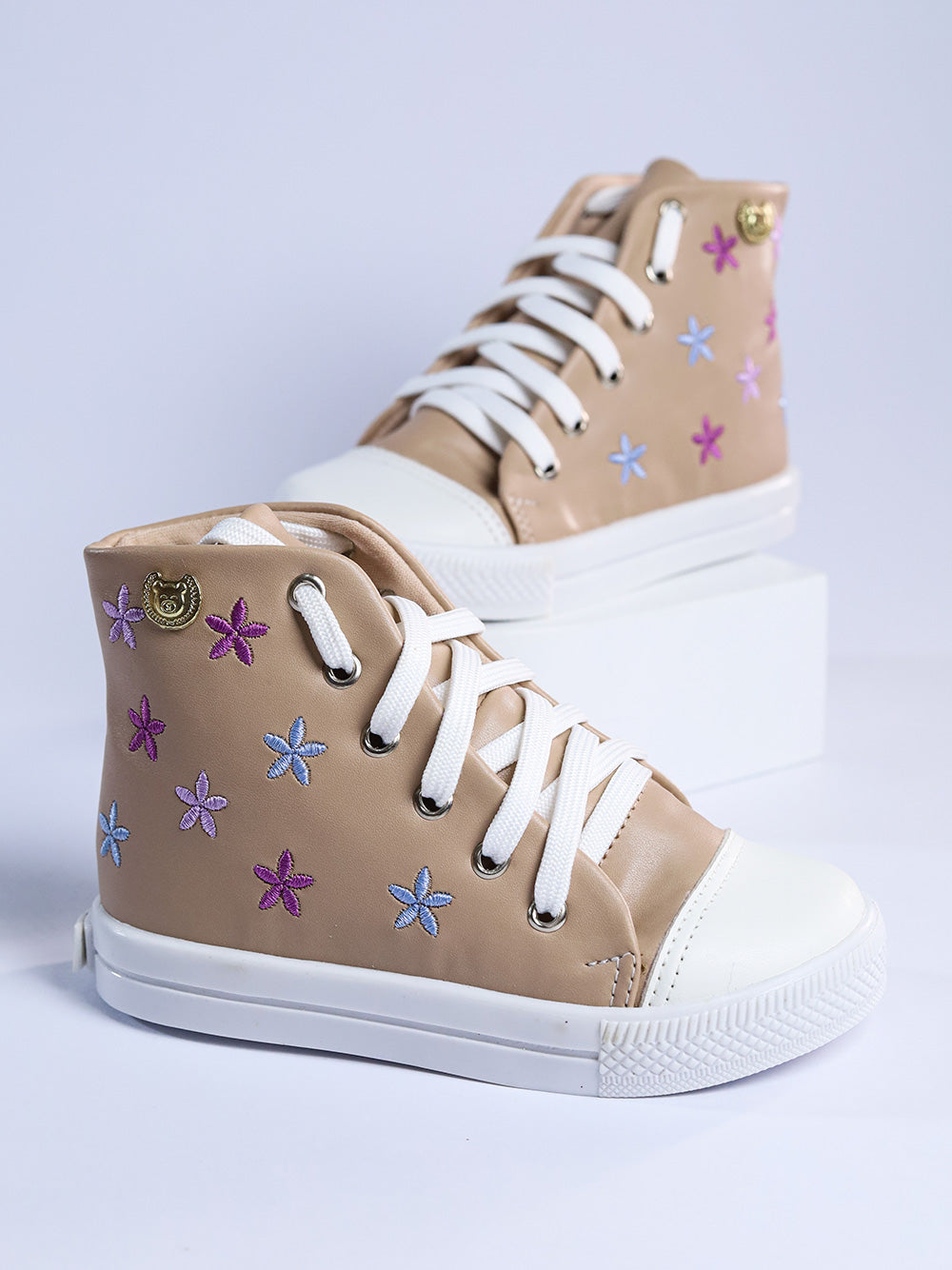 Tênis Cano Alto  - Marrom