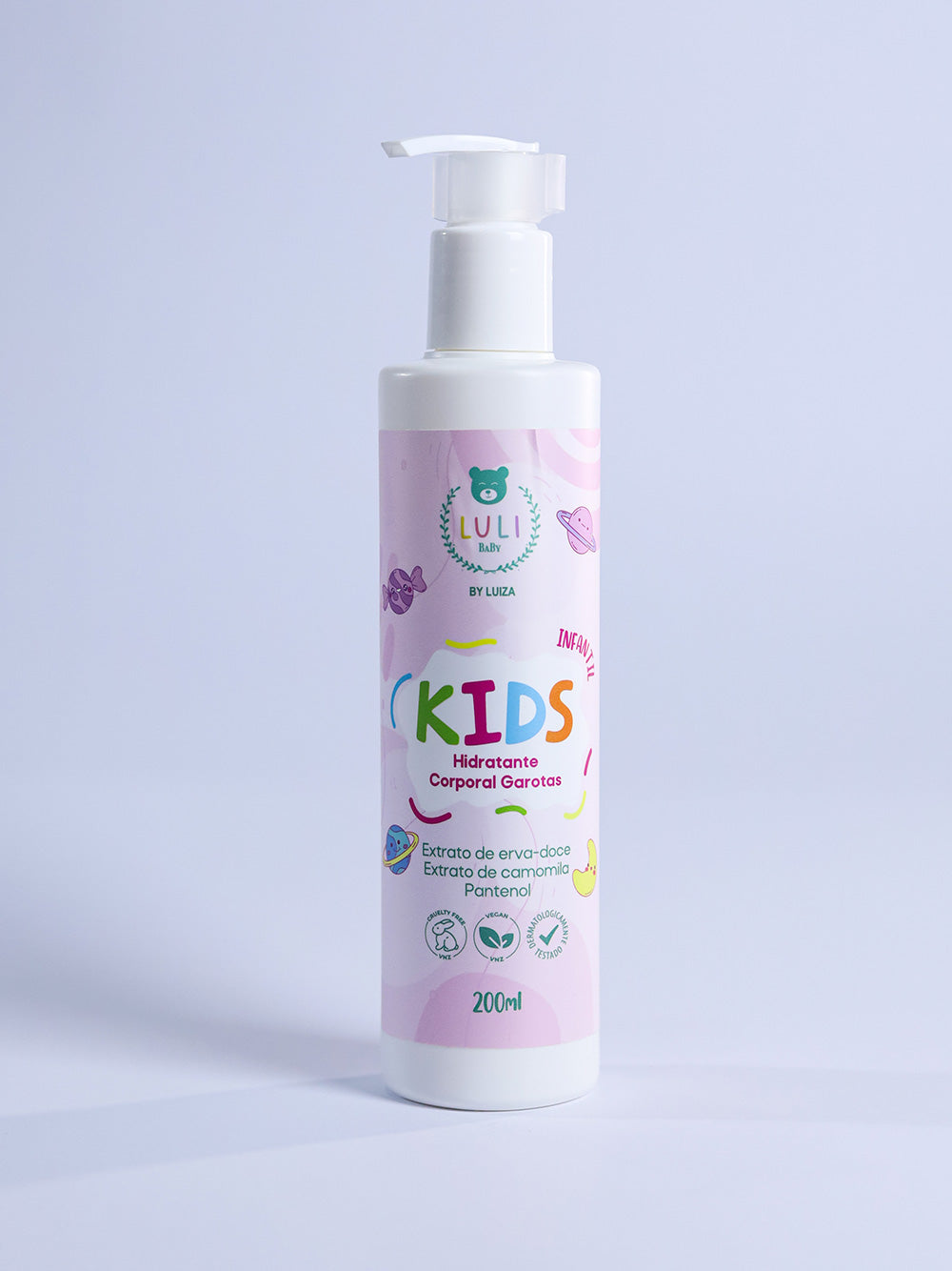 Hidratante Corporal Garotas Kids  200ml - Linha By Luiza
