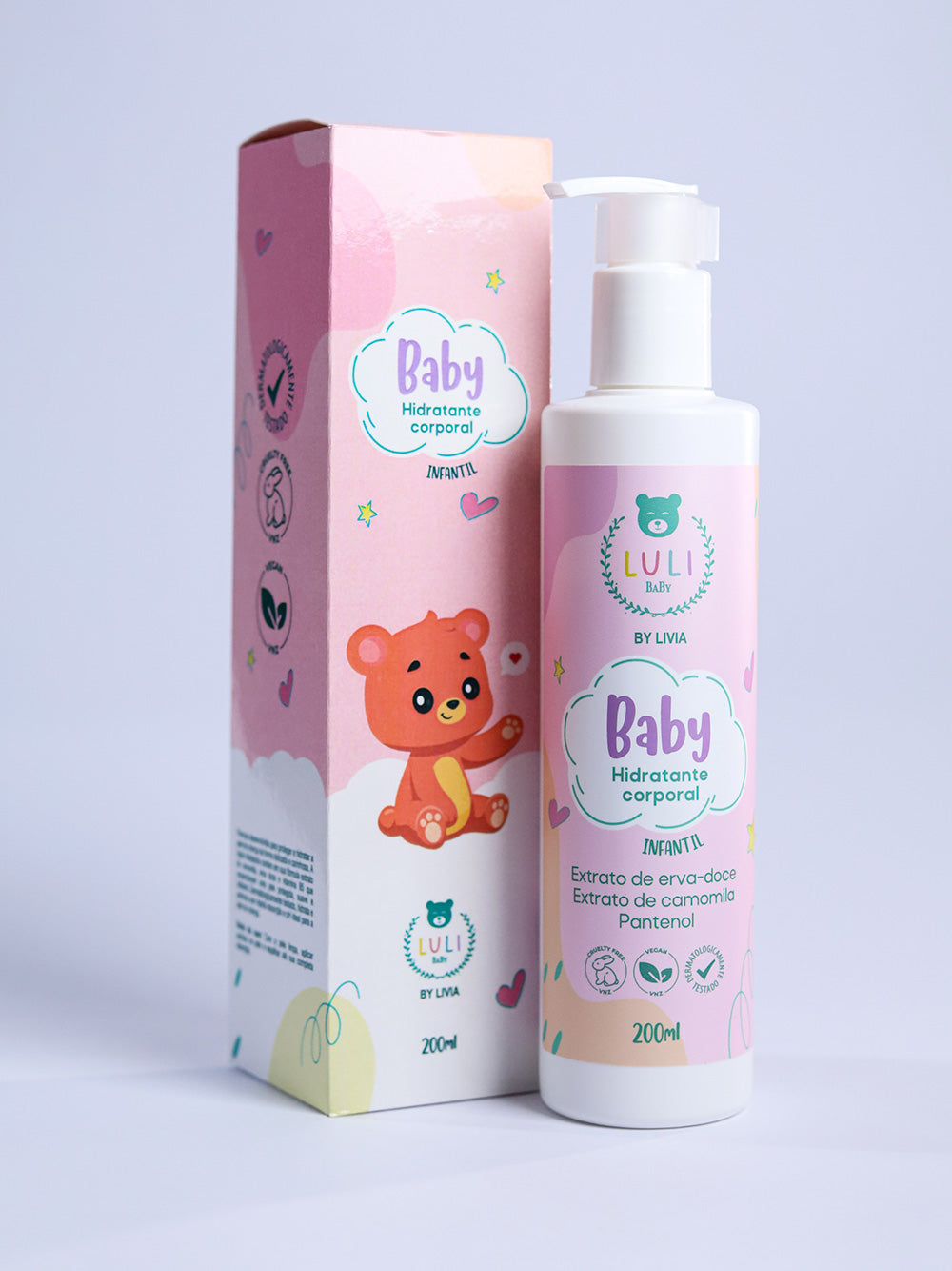 Hidratante Corporal Infantil  200ml - Linha By Livia