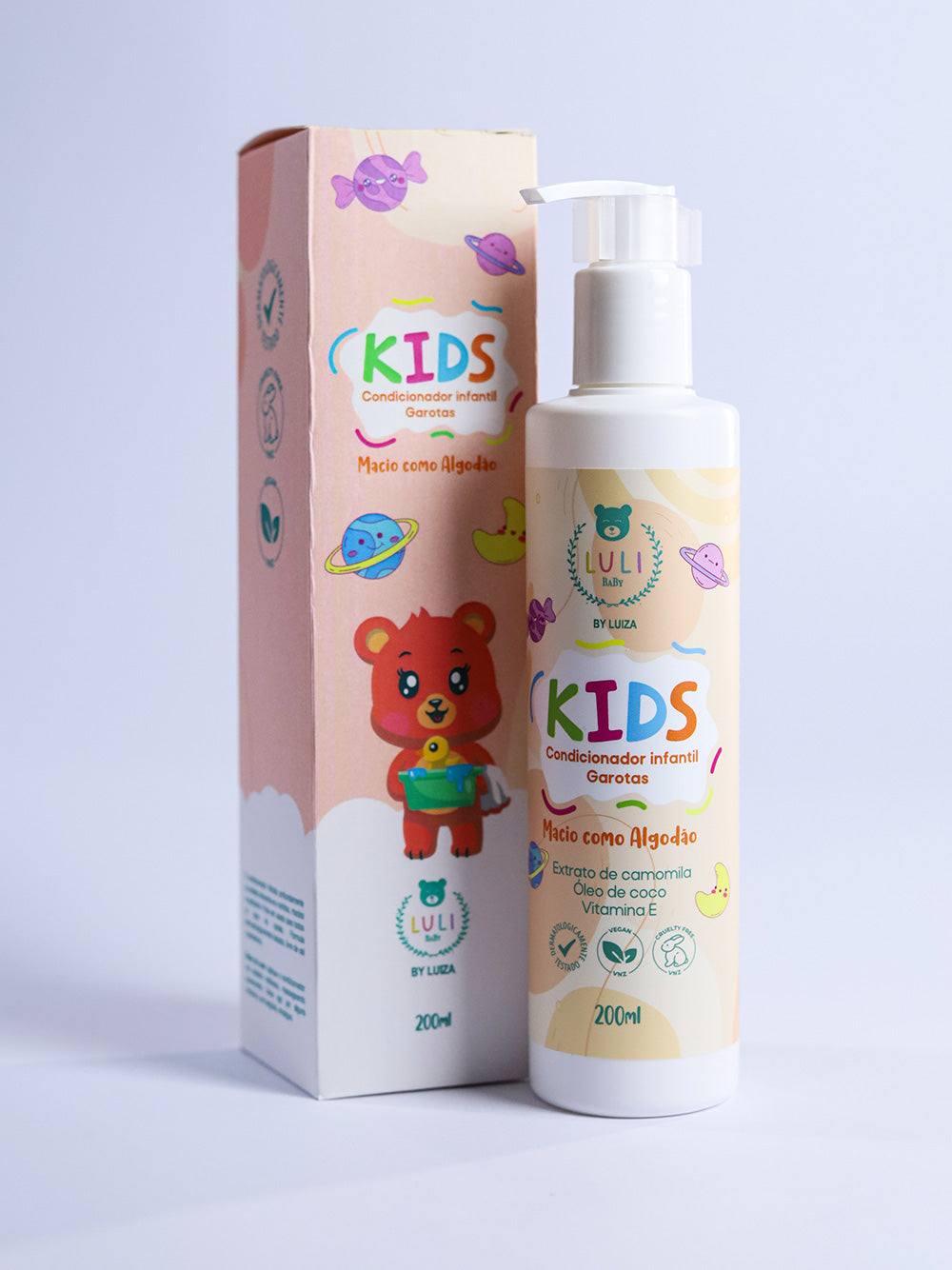 Condicionador Infantil Garotas Kids  200ml - Linha By Luiza