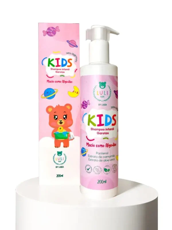 Shampoo Infantil Garotas Kids 200ml - Linha By Luiza
