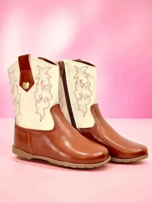 Bota Coutry Bordado - Marrom